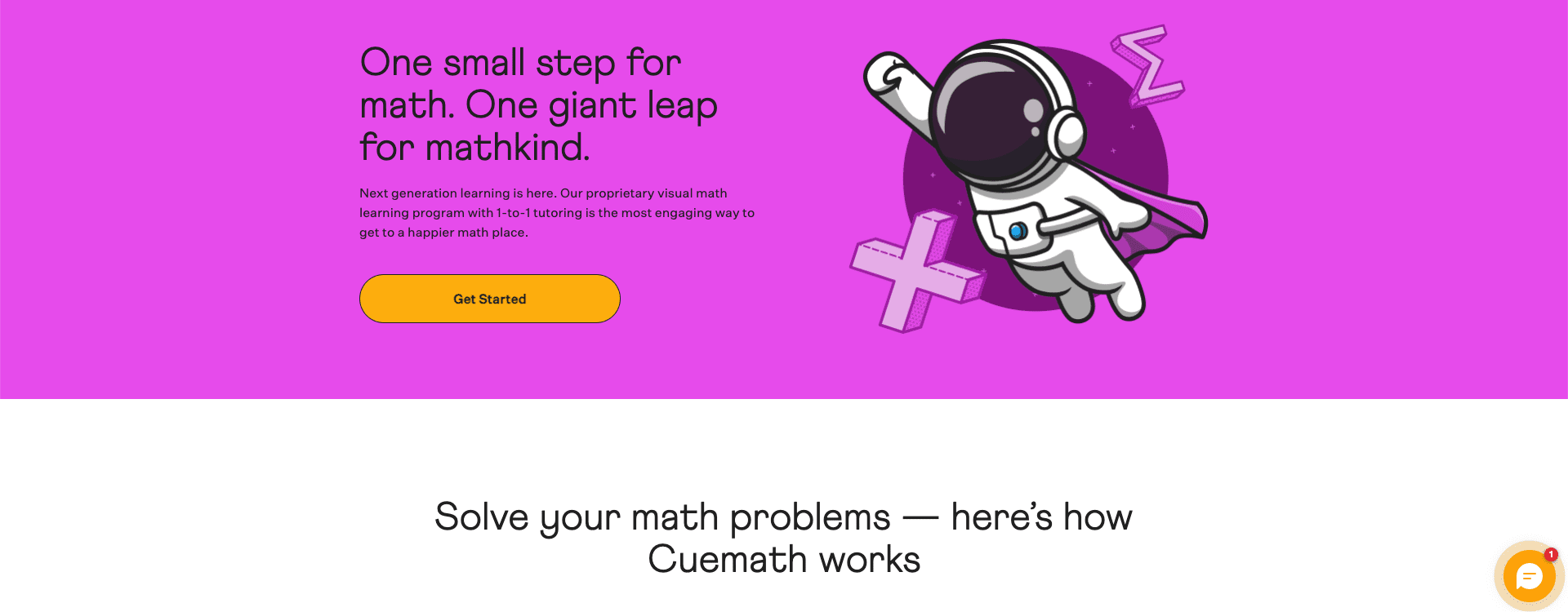 Cuemath Website in Portfolio